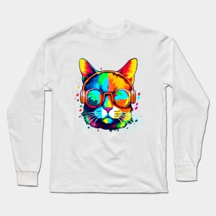 Colorful cat Long Sleeve T-Shirt